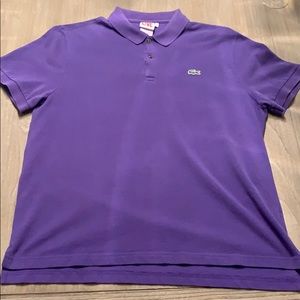 Lacoste purple polo. Size 6 (xl).